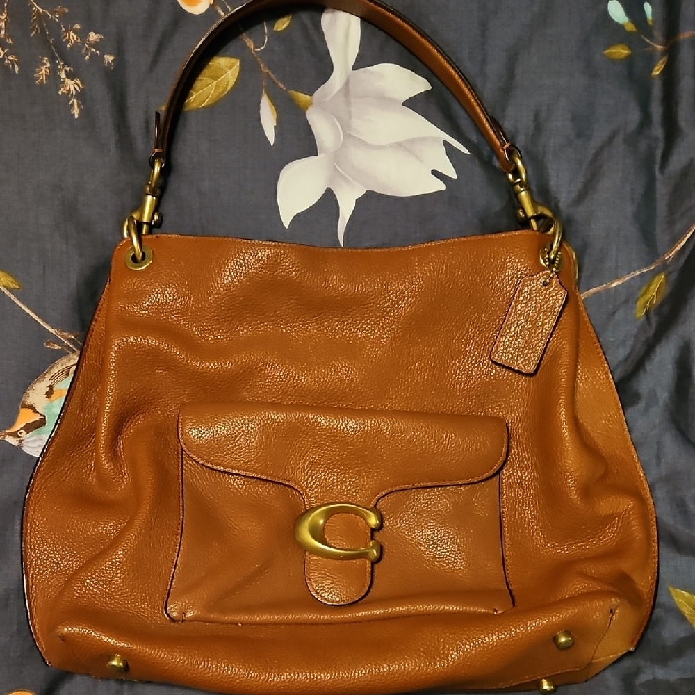 Coach Tan Leather Shoulder Bag